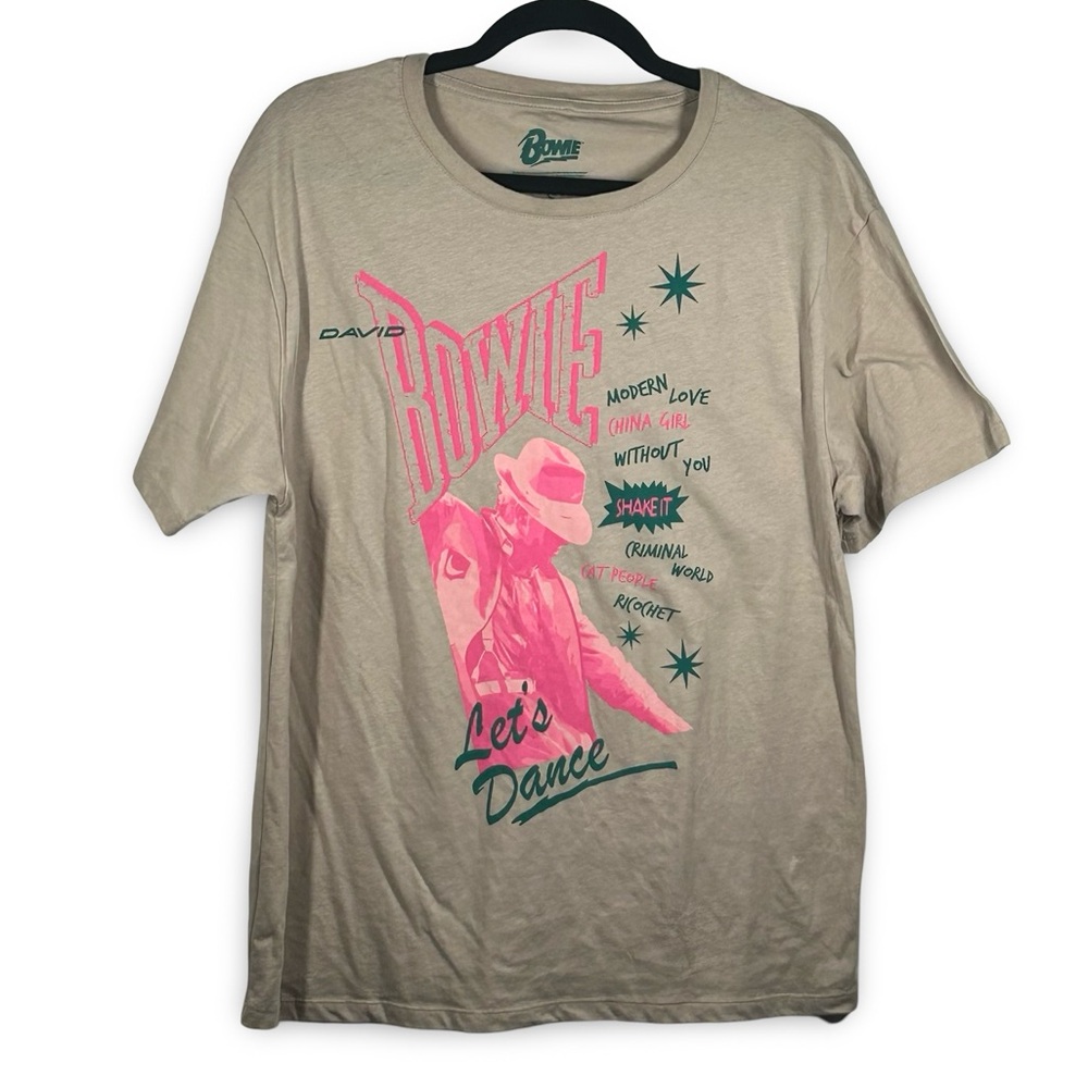 Bowie Short Sleeve Graphic Tee Women's Size Small David Bowie Graphic Band Music